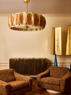 "Caramel" chandelier in Murano Glass by Studio Glustin