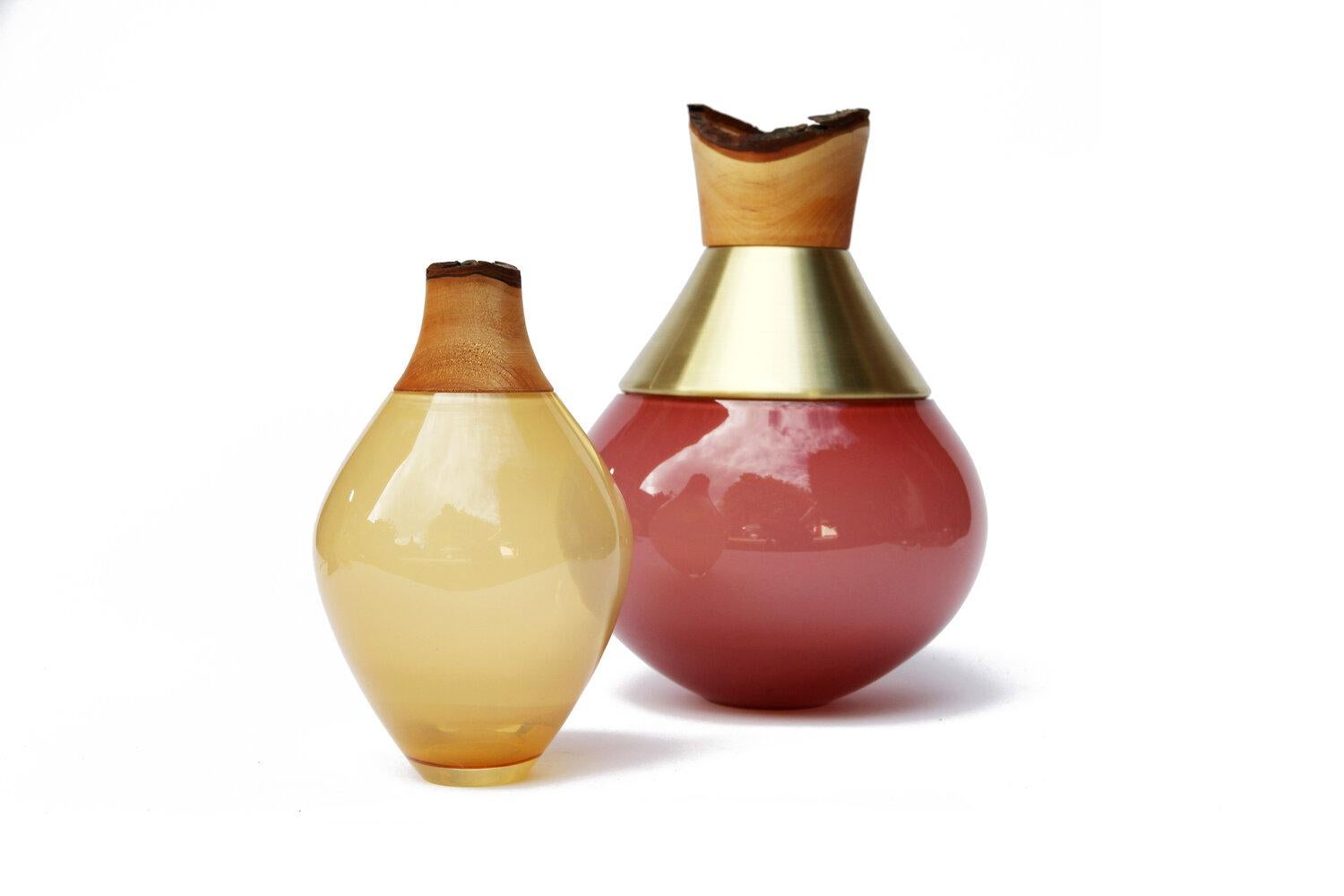 Organico moderno Vaso impilabile Caramel Matisse III, Pia Wüstenberg in vendita