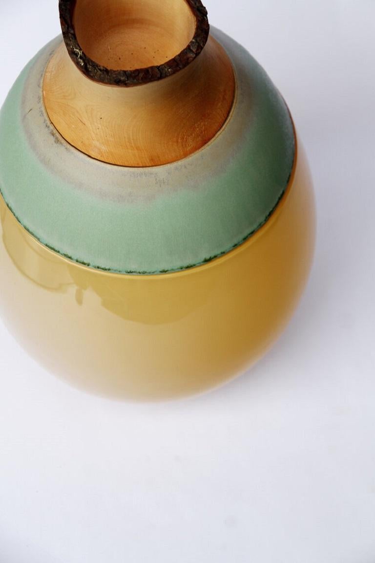 Organic Modern Caramel Paradise Lilith Stacking Vessel, Pia Wüstenberg For Sale