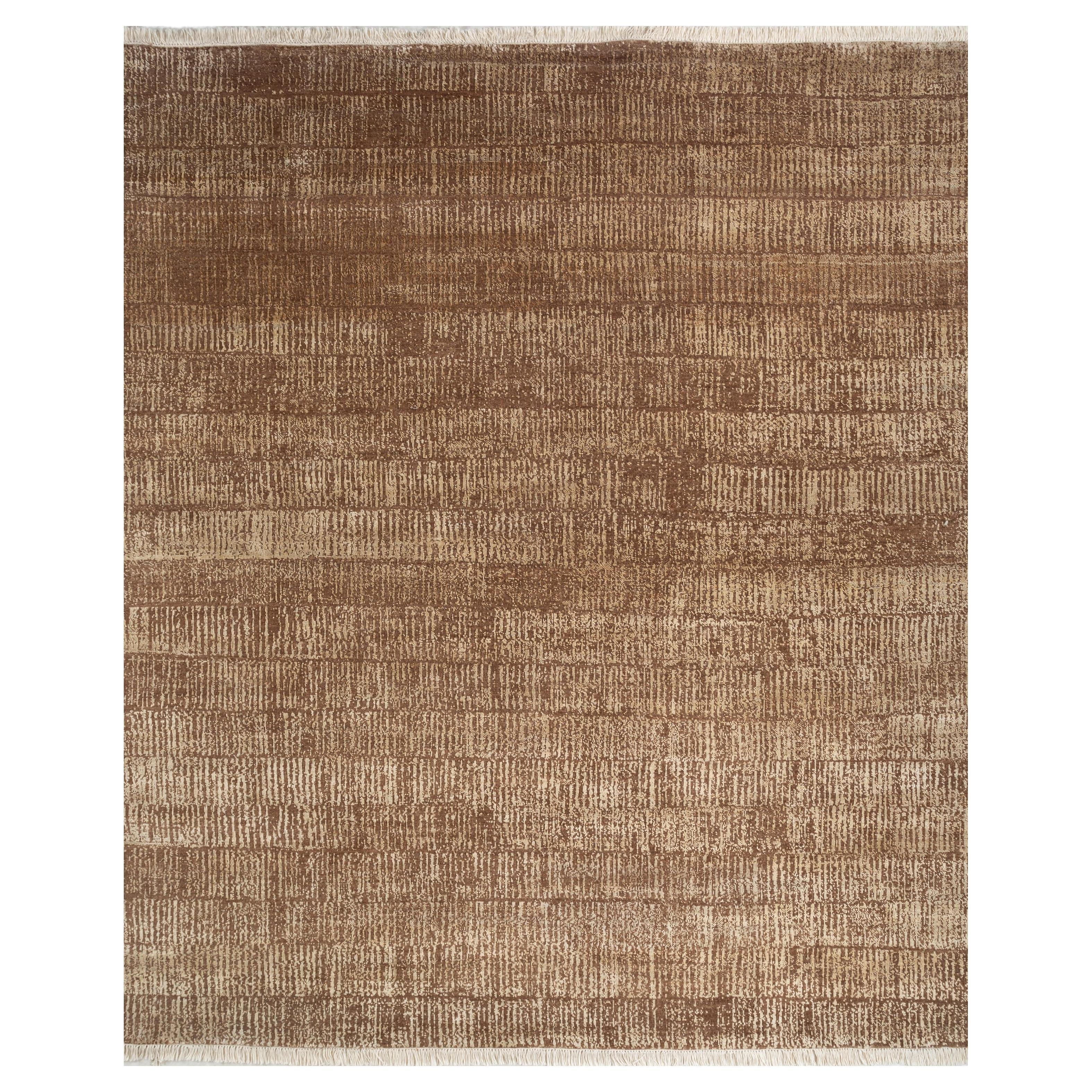  Caramel Rug by Rural Weavers, Knotted, Wool, 240x300cm For Sale