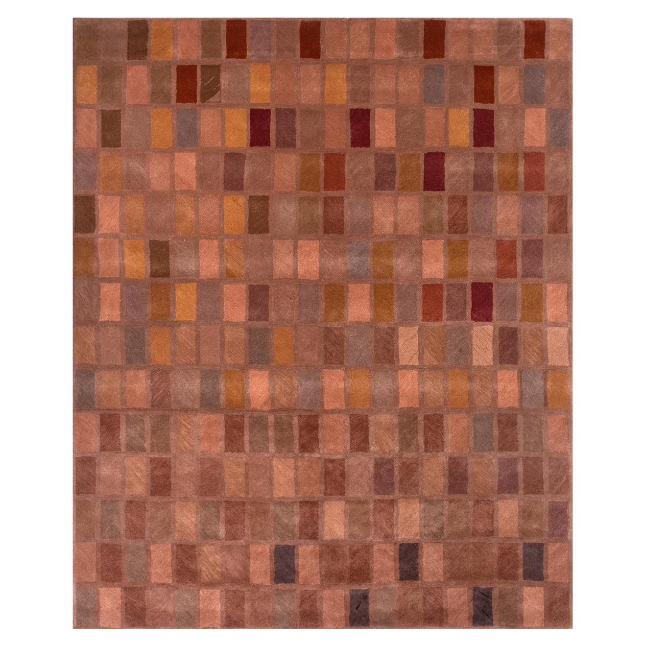 Tapis Caramel de tisserands rurals, touffeté, laine, viscose, 240 x 300 cm