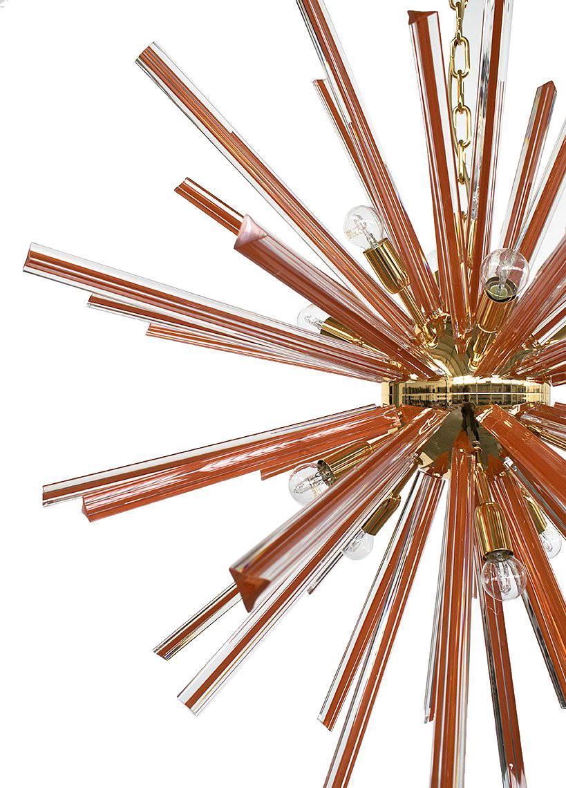 Italiano Lampadario Caramello Sputnik di Fabio Ltd in vendita
