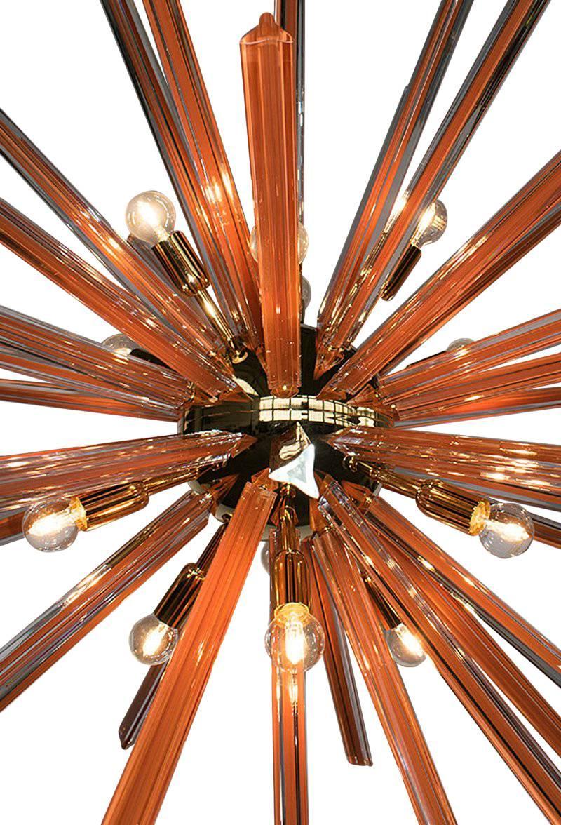 XXI secolo e contemporaneo Lampadario Caramello Sputnik di Fabio Ltd in vendita