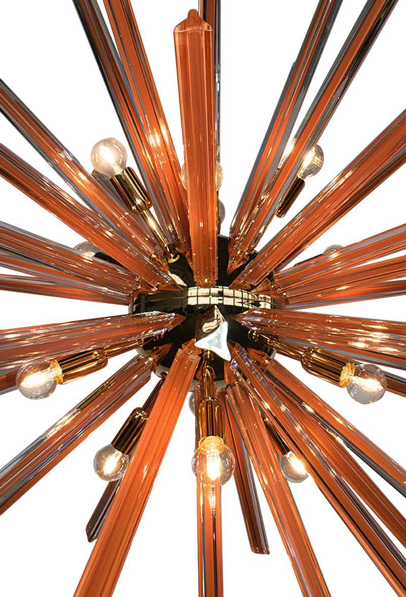 Contemporary Caramello Sputnik Chandelier by Fabio Ltd For Sale