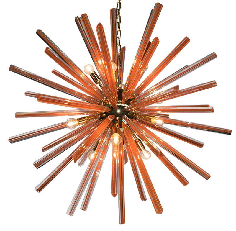 Italian Caramello Sputnik Chandelier by Fabio Ltd