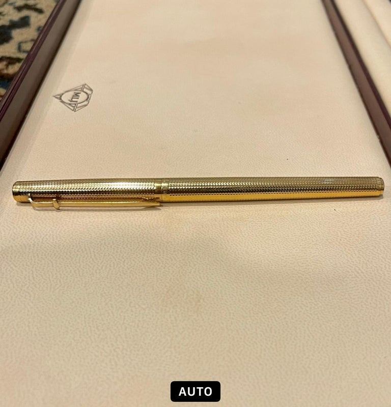 Caran d'Ache Ball Point Pen Of Prestige Gold Plated Made in Switzerland For  Sale at 1stDibs