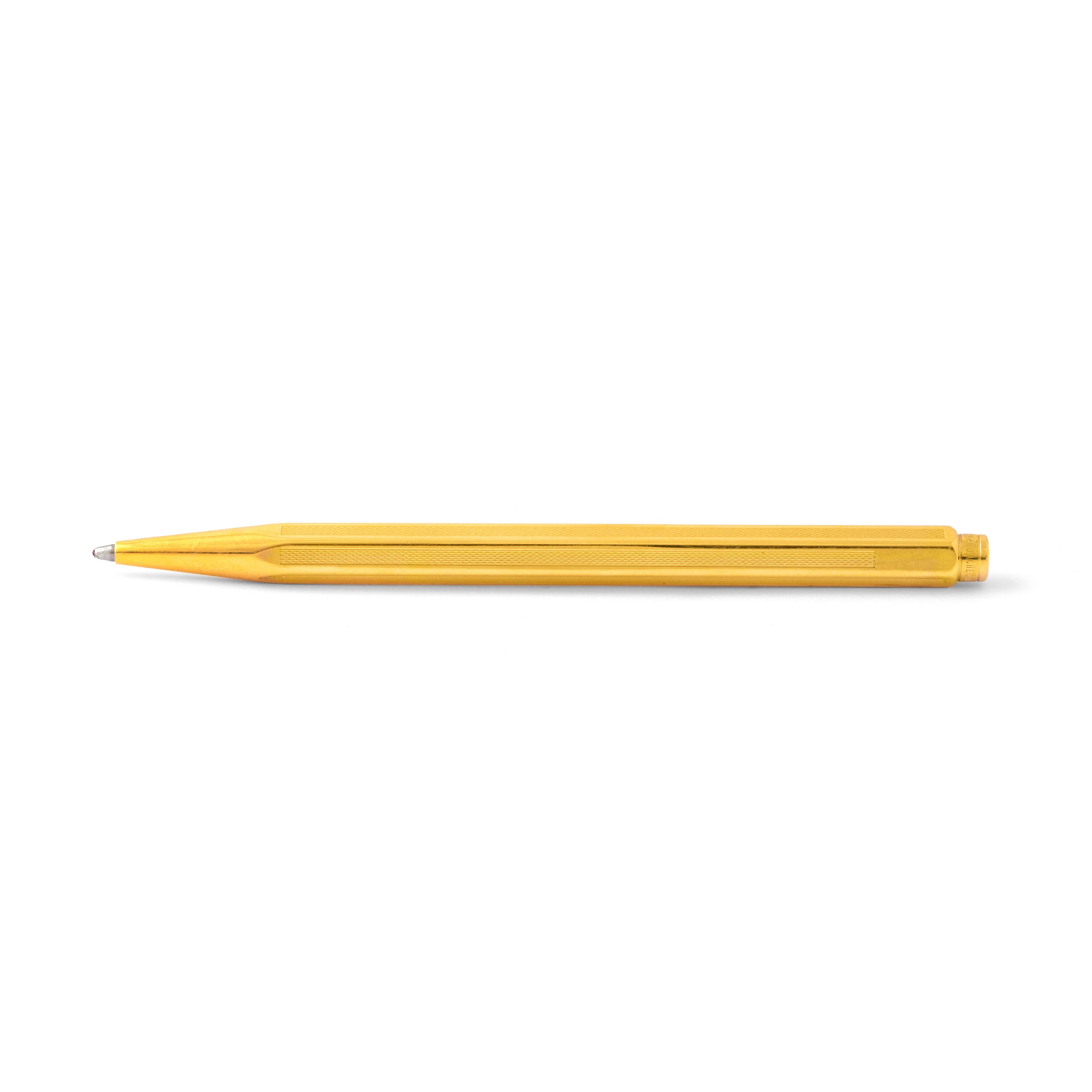 Women's or Men's Caran d'Ache Gold plated BallPoint Pen For Sale