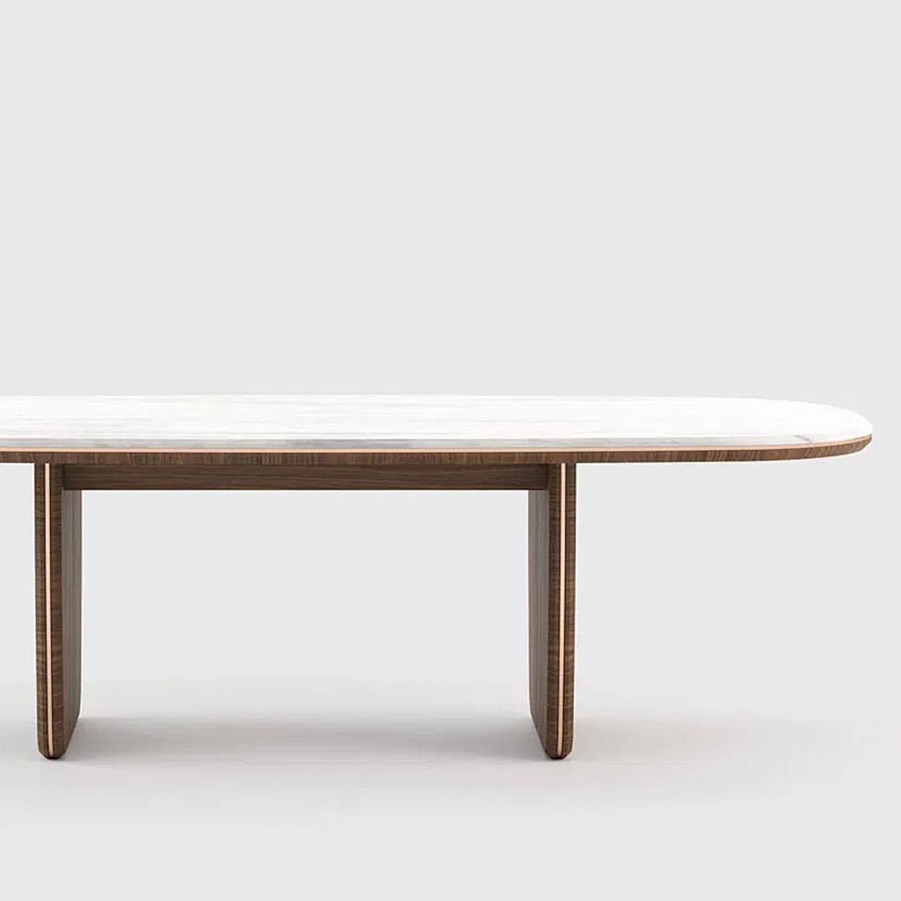 Contemporary Carara Dining Table For Sale