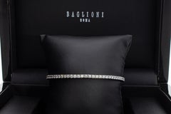 Carat 4.08 Elastic Diamond Tennis Bracelet. White Gold 18 Kt. Made in Italy.