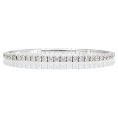 Carat 4.10 Elastic Diamond Tennis Bracelet