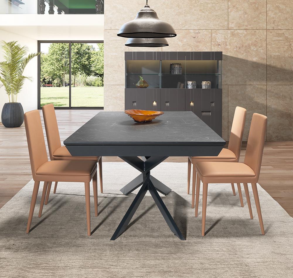 Hand-Crafted Carat Extendable Dining Table For Sale