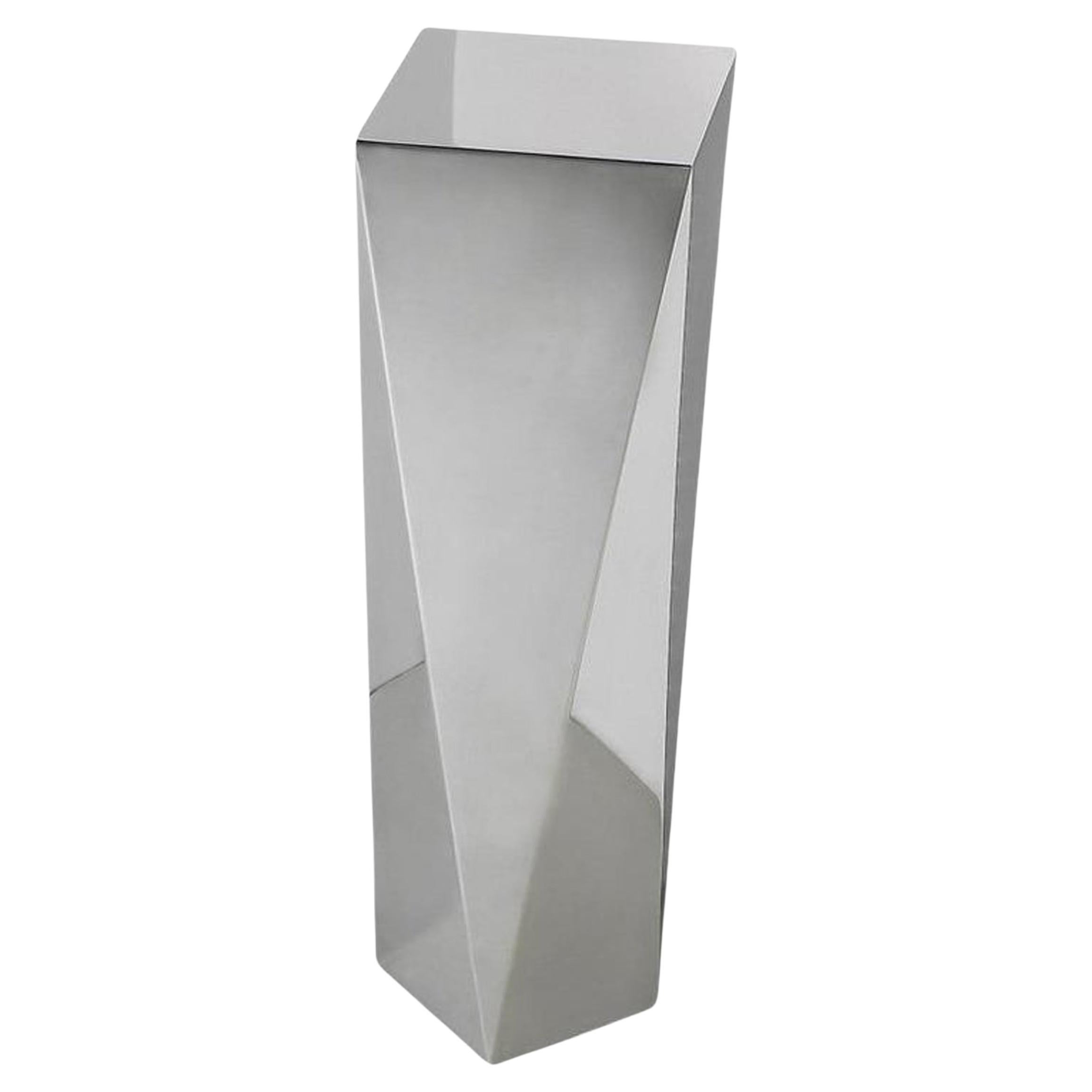 Carat Extra Large, Pedestal de acero inoxidable pulido a mano