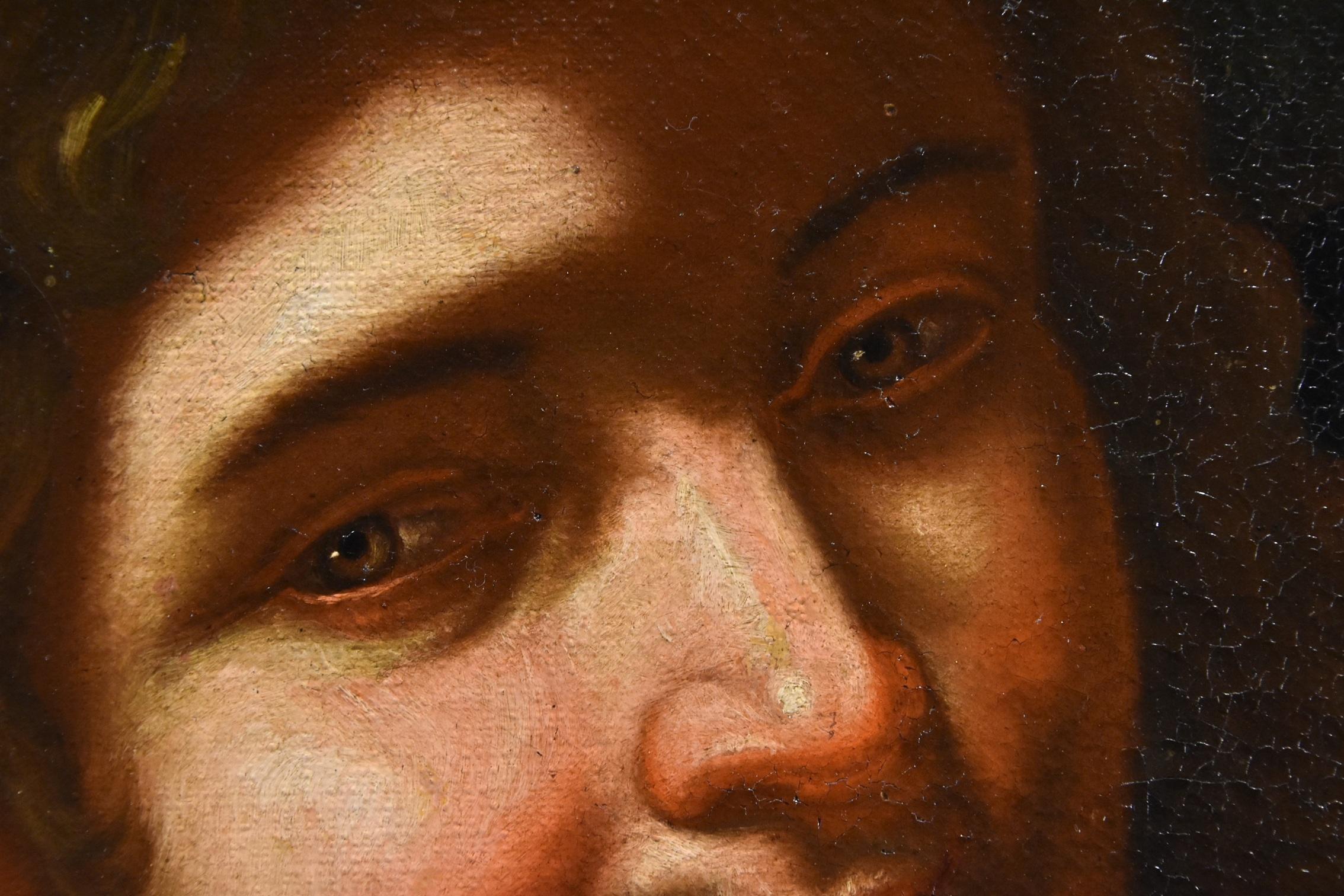 Dionysos Bacco École romaine XVIIe siècle Peinture Huile sur toile Ancien maître en vente 7