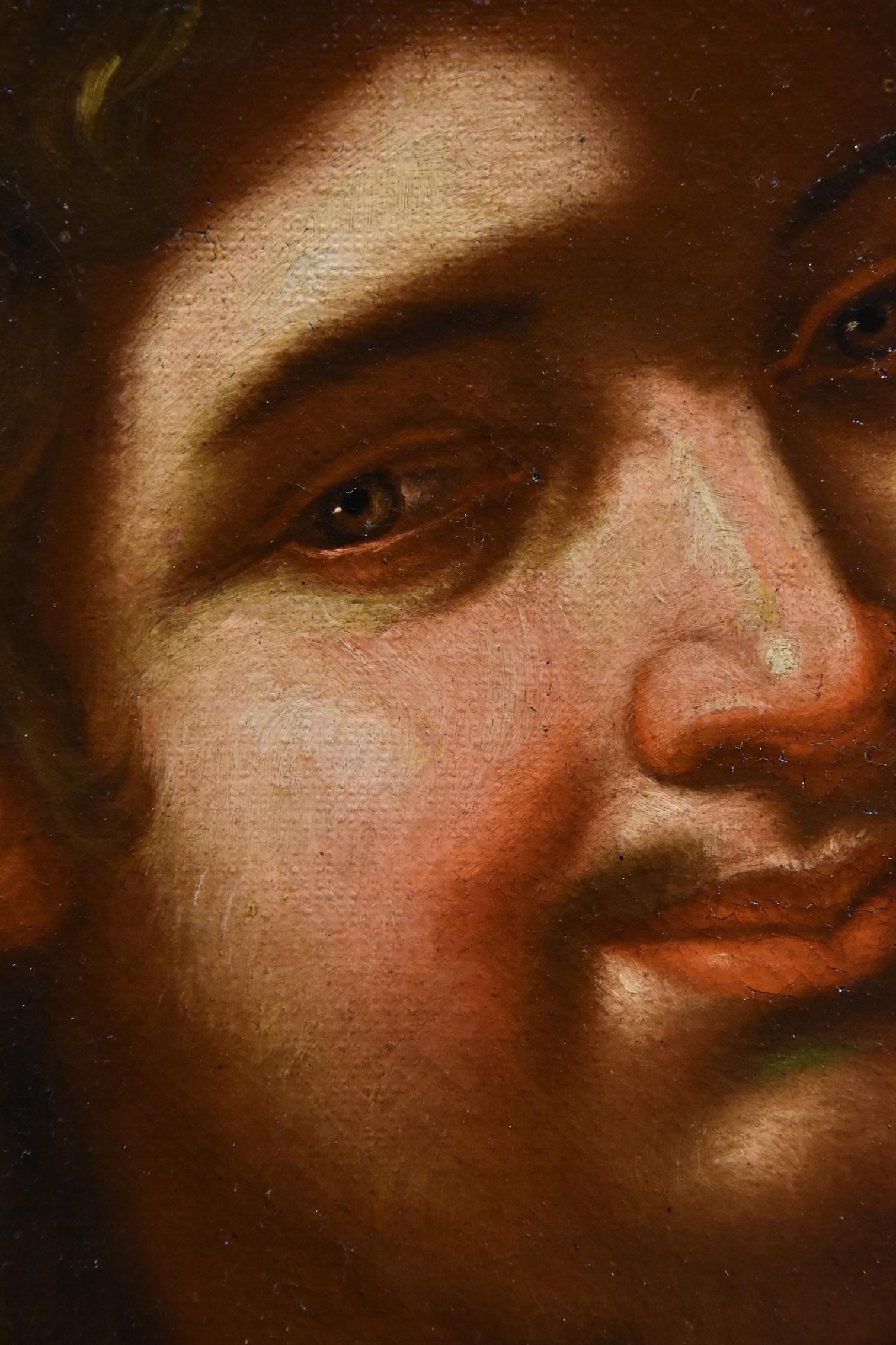 Dionysos Bacco École romaine XVIIe siècle Peinture Huile sur toile Ancien maître en vente 5