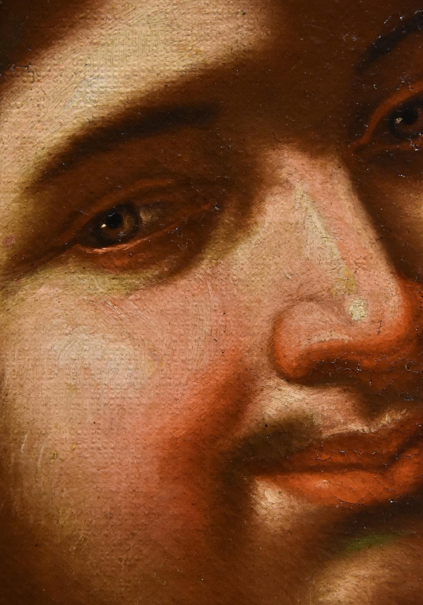 Dionysos Bacco École romaine XVIIe siècle Peinture Huile sur toile Ancien maître en vente 6