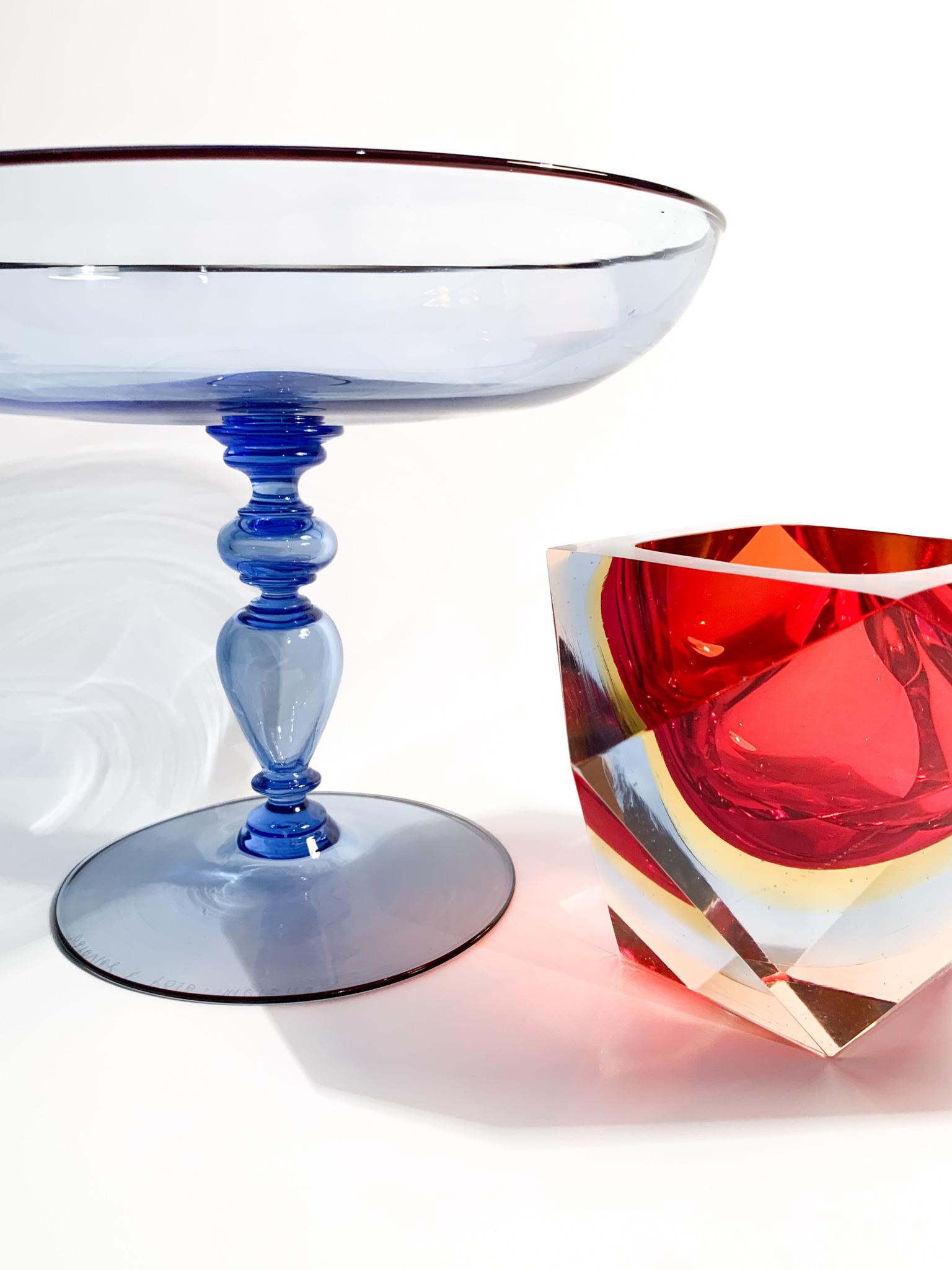 Fin du 20e siècle Centre de table Caravaggio en verre de Murano par Barovier&Toso des années 80 en vente