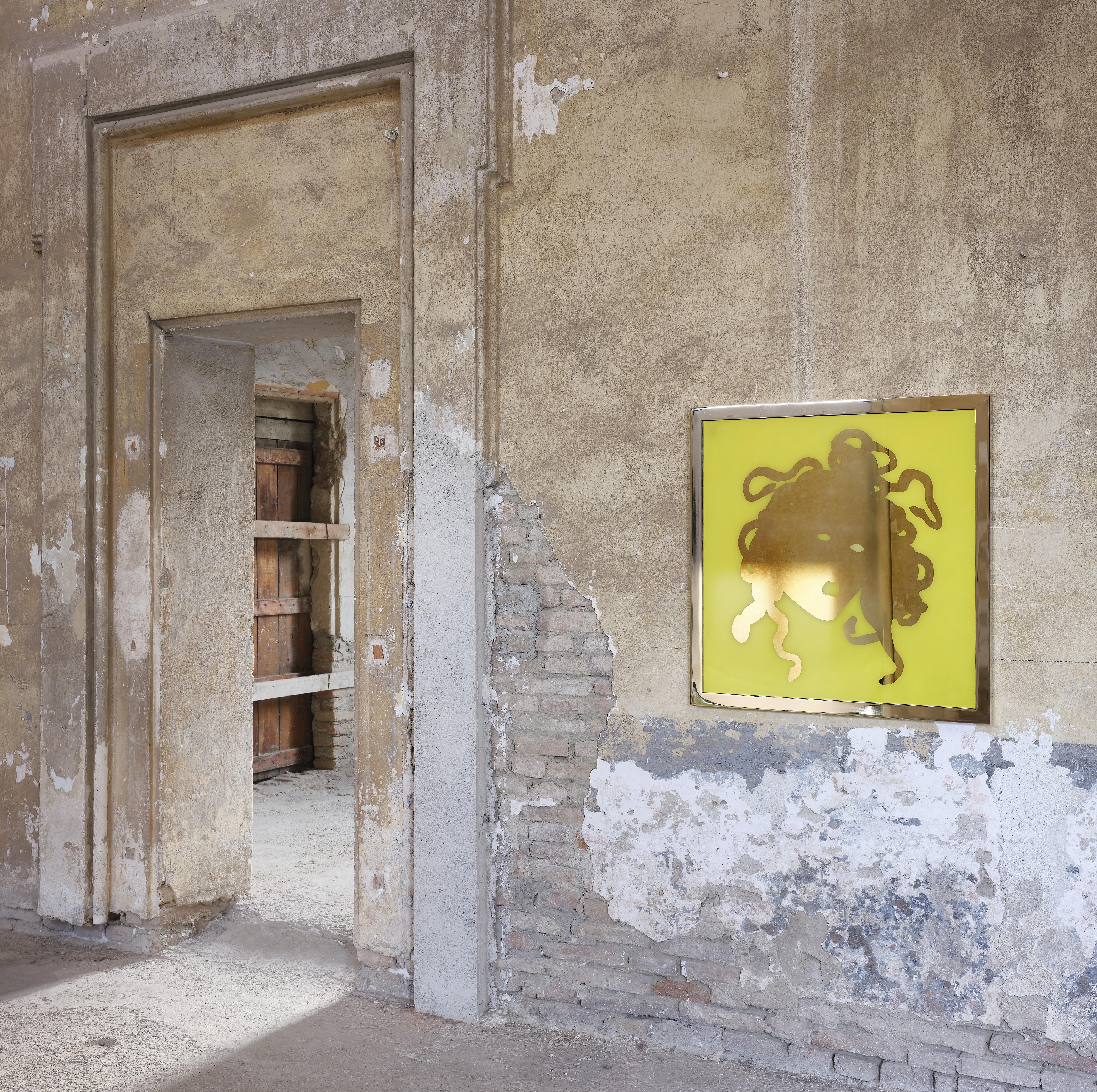 Caravaggio, The Medusa, Icon Wall Decoration by Davide Medri In New Condition For Sale In Geneve, CH
