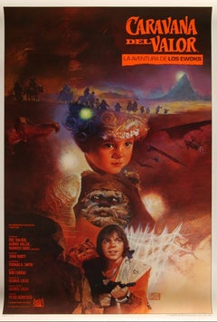 „Caravan of Courage“ (Spanisch) – Originalplakat von Drew Struzan, 1984