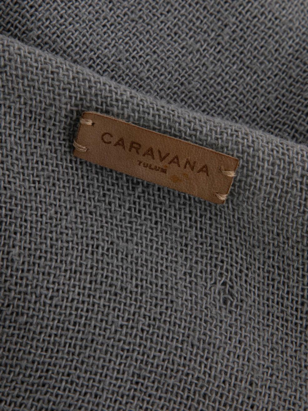 Caravana Vestido Midi Detalle Borla Azul Talla M en venta 1