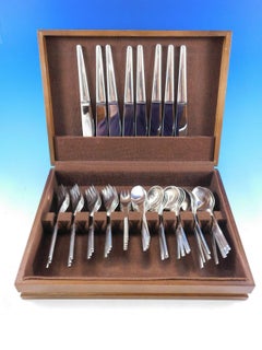 Caravel by Georg Jensen Danish Sterling Silver Flatware Set Service 56 Pc Dinner