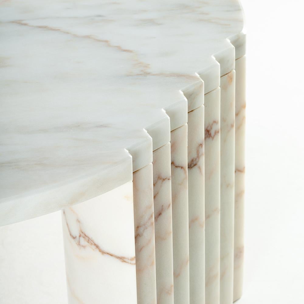 Portuguese Caravel Marble Table by Collector For Sale