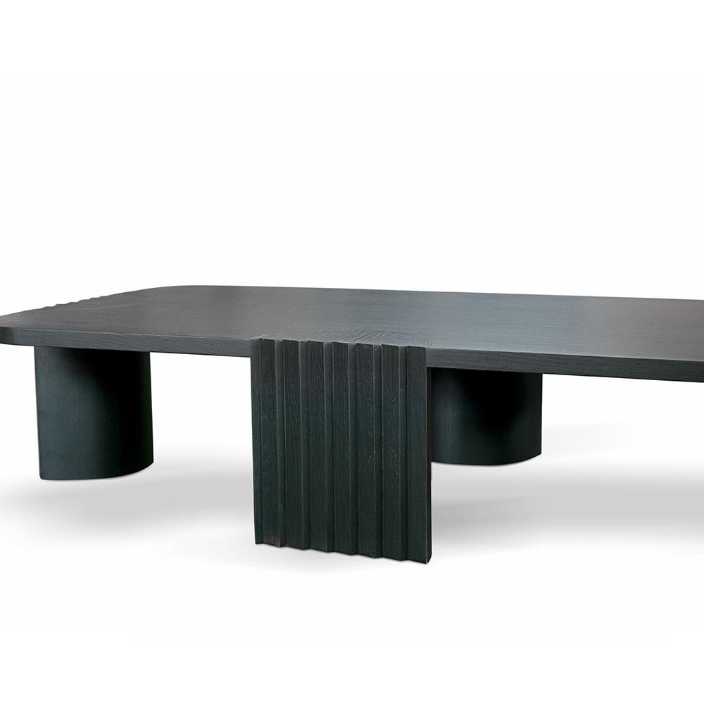 Modern Caravel Wood Table by Collector For Sale