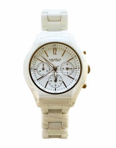 Caravelle by Bulova White & Rose Gold Ceramic Watch