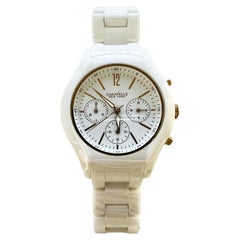 Caravelle by Bulova White & Rose Gold Ceramic Watch
