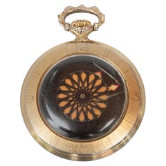 Retro Caravelle Pocket Watch with Cocktail Hour Mystery Dial