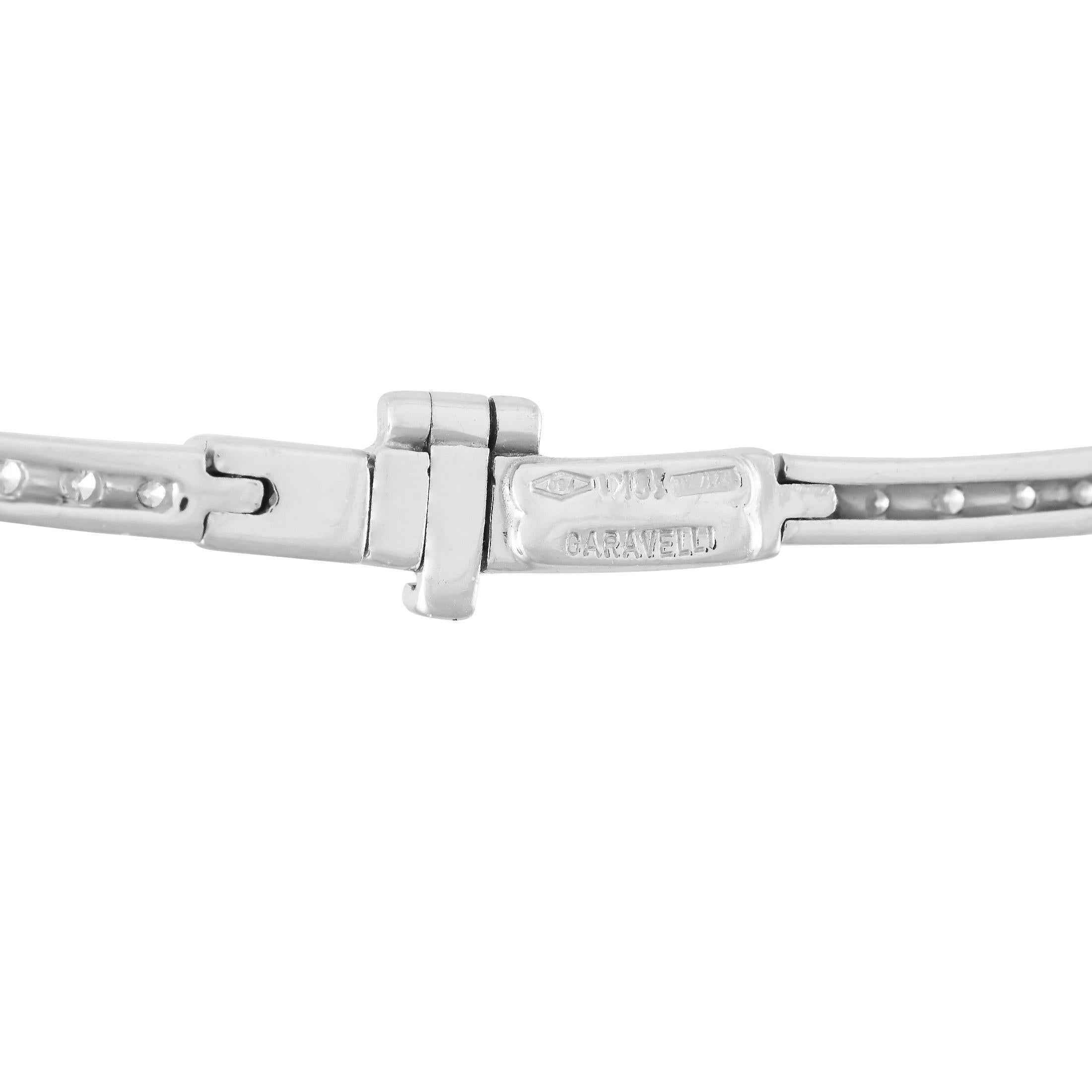 Caravelli Halskette CA05-110624 aus 18 Karat Weißgold mit 2,65 Karat Diamanten (Rundschliff)