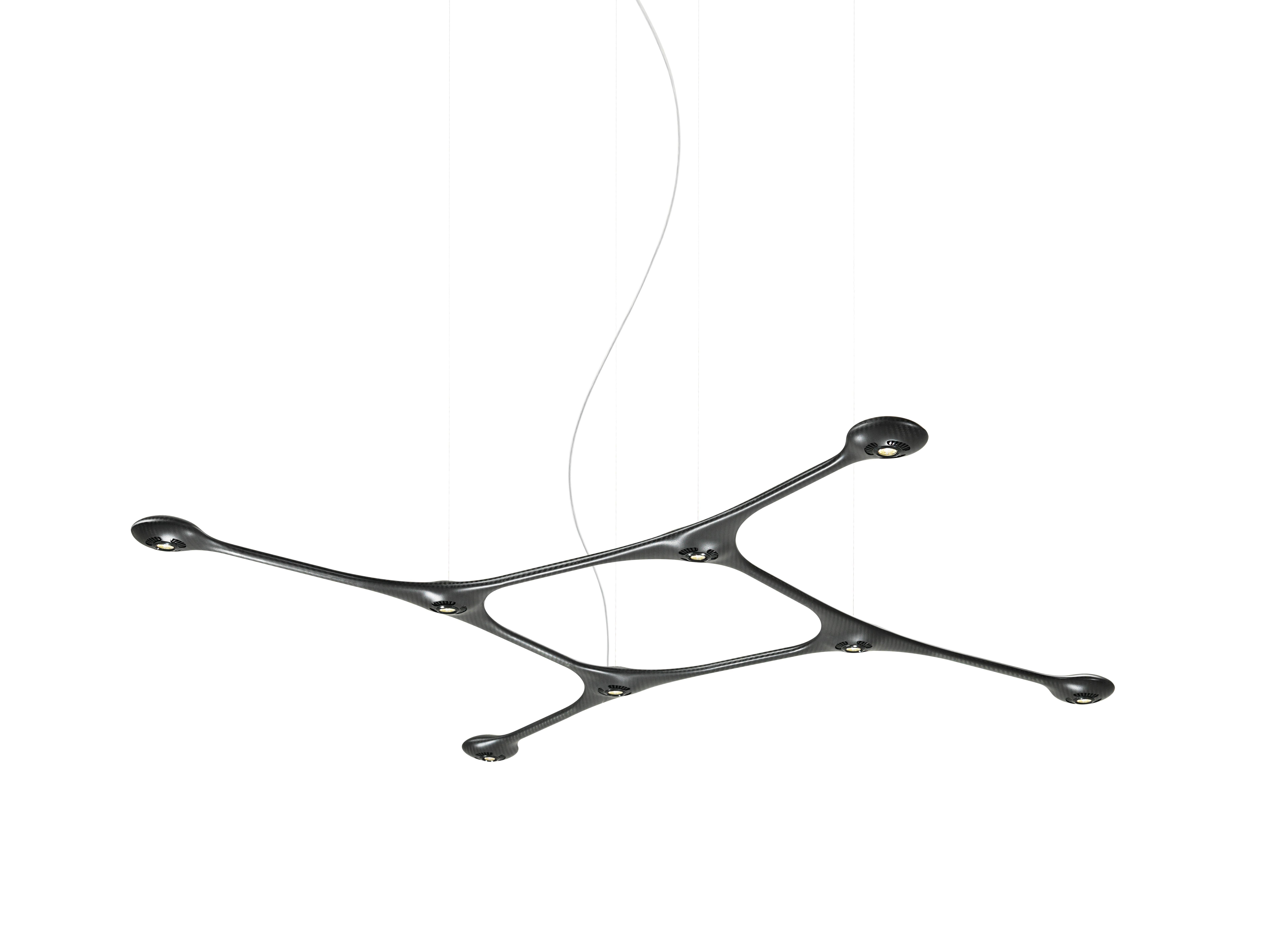 Modern CARB-08 Carbon Ceiling Light by Tokio