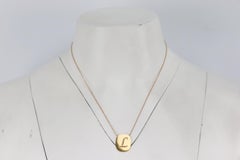 Carbon And Hyde Initial 14K Yellow Gold Chain Necklace