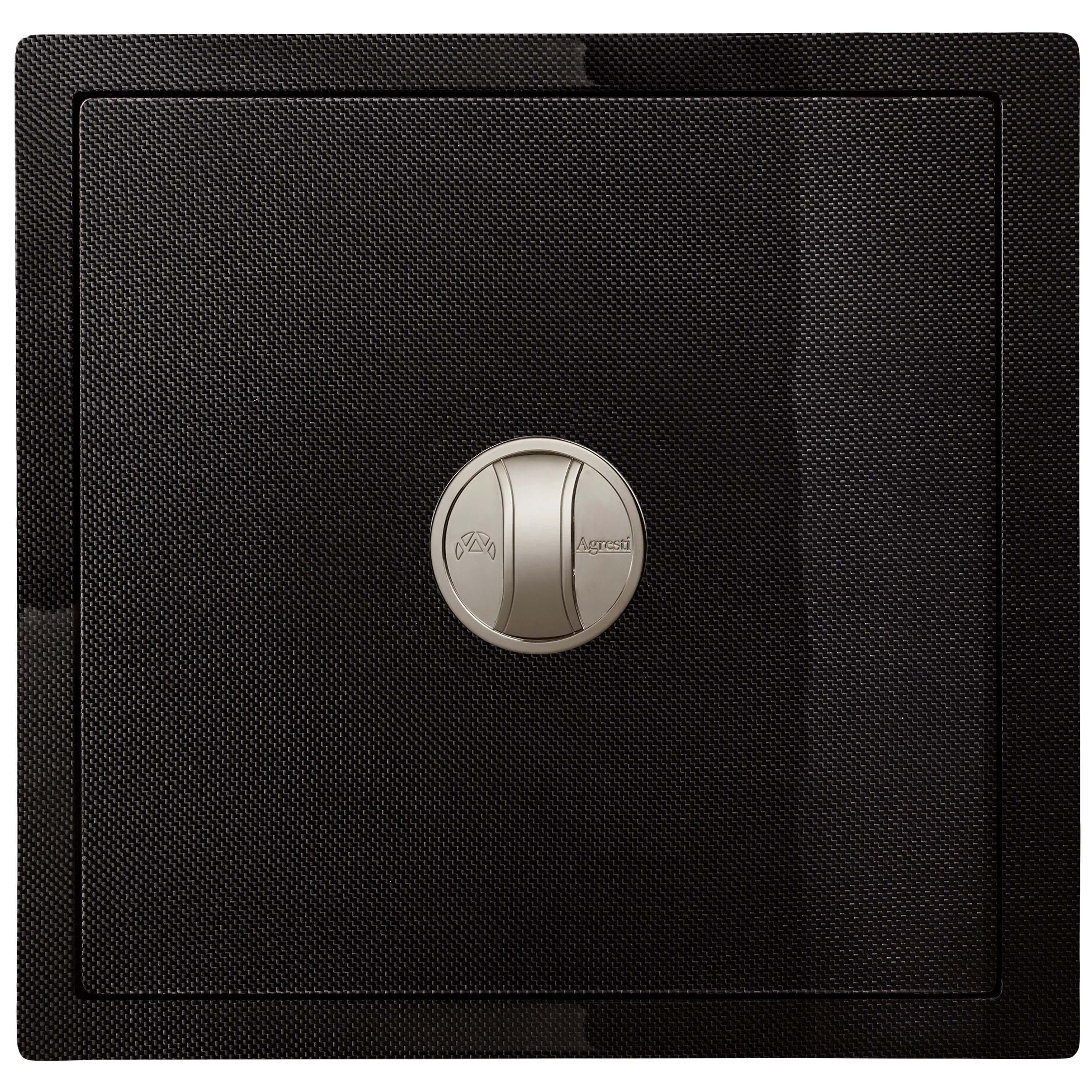 Fibre de carbone Contemporary Armored Jewell Safe Polished Carbon Front