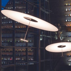 Carbon Fiber ‘Flying Disc’ Suspension Lamp for Ingo Maurer
