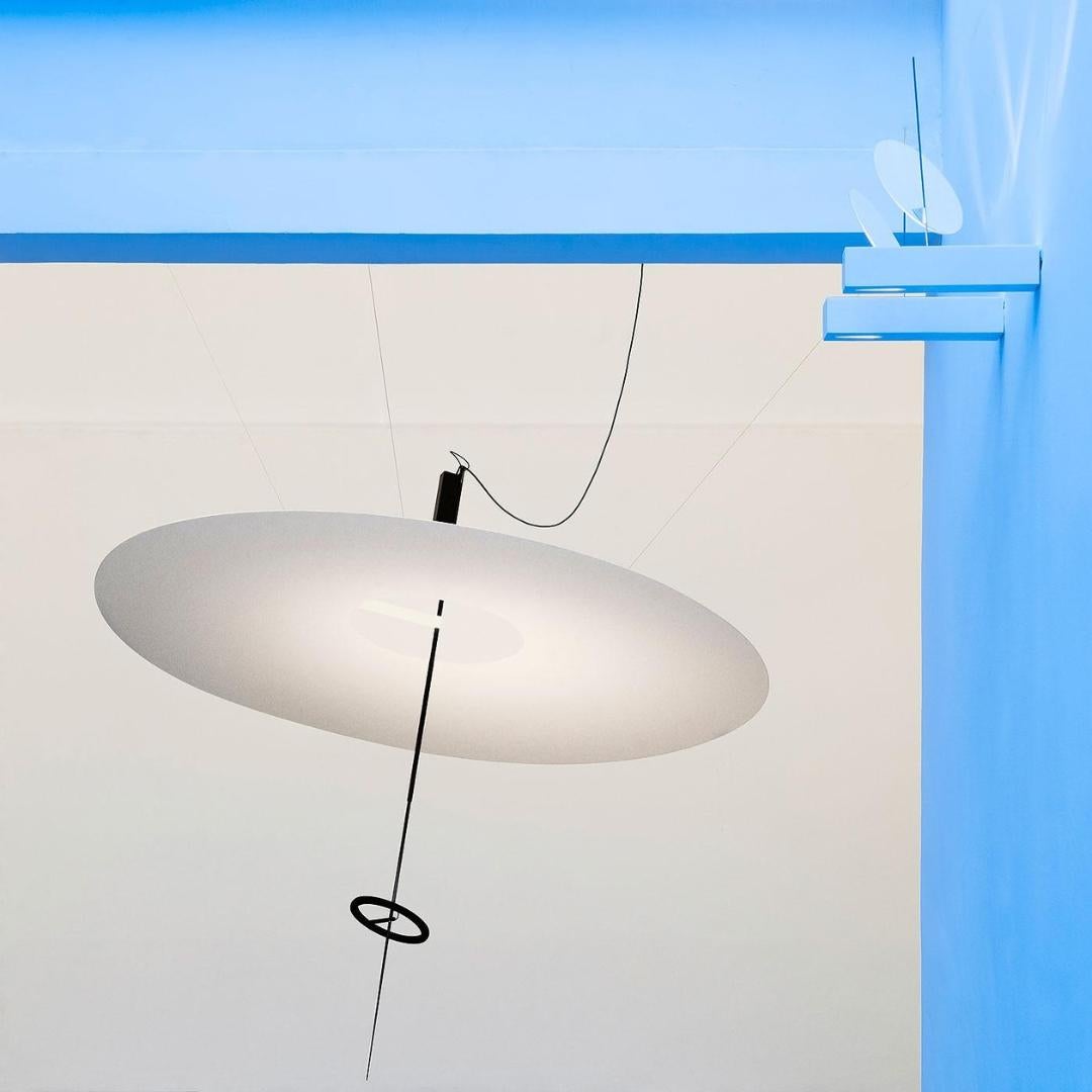 Carbon Fiber ‘Flying Disc’ Suspension Lamp for Ingo Maurer In New Condition For Sale In Glendale, CA