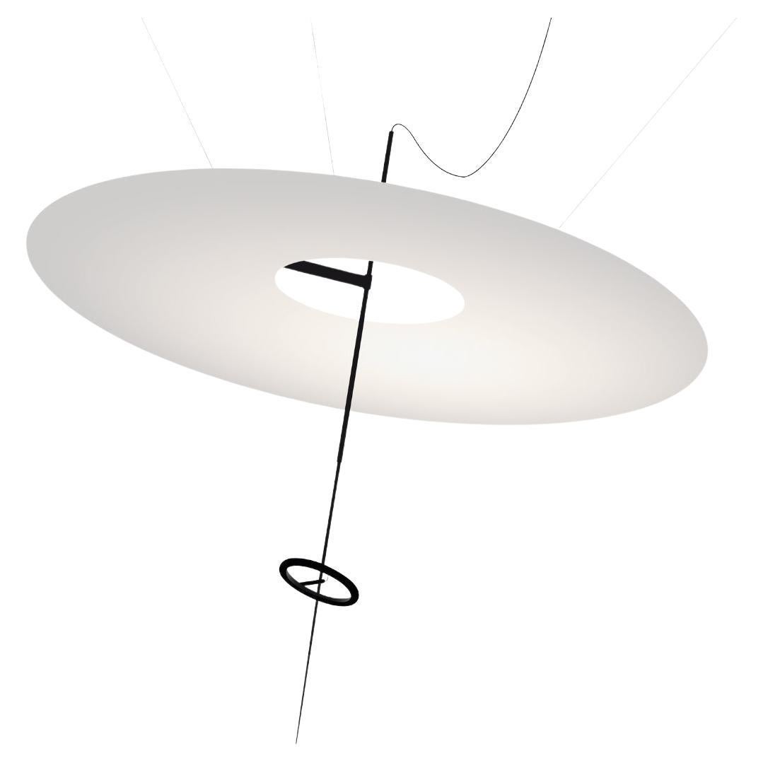 Carbon Fiber ‘Flying Disc’ Suspension Lamp for Ingo Maurer For Sale