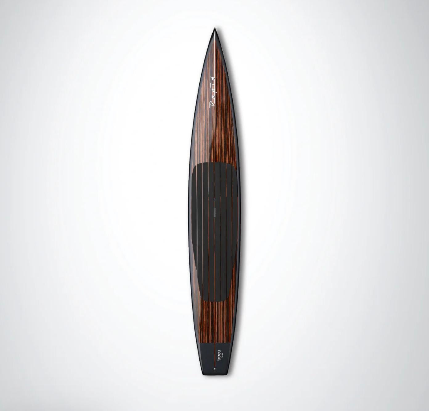 Carbon Fiber & Polished Wood Paddle Board by Beau Lake  In Excellent Condition In Rhinebeck, NY