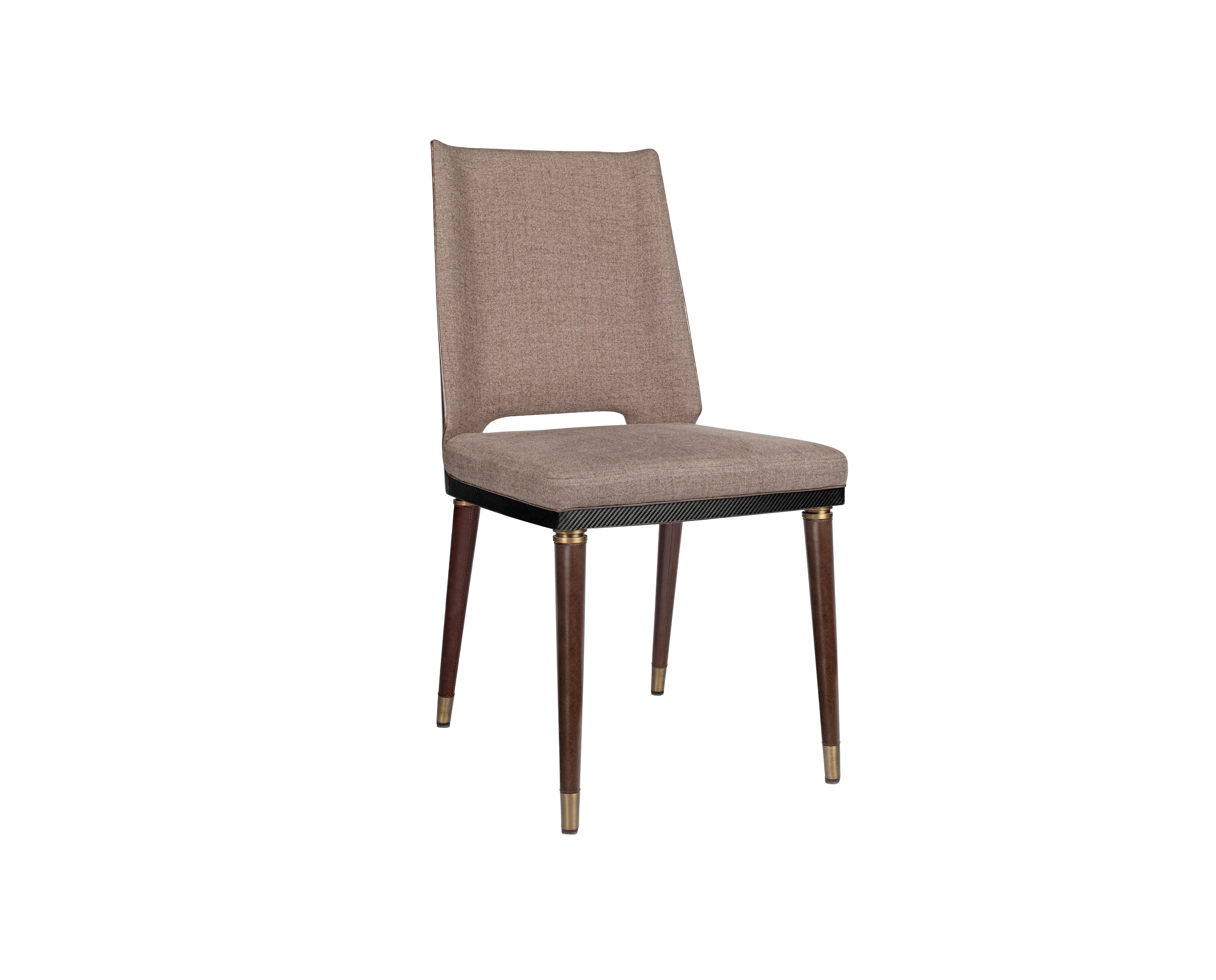 Indian Carbon Fibre Irving Dining Chair by Madheke For Sale