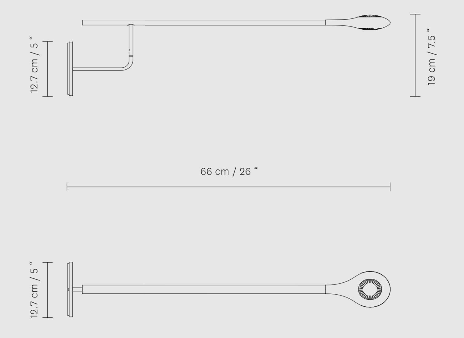 Composition Carbon Light Wall Lamp by Tokio. For Sale