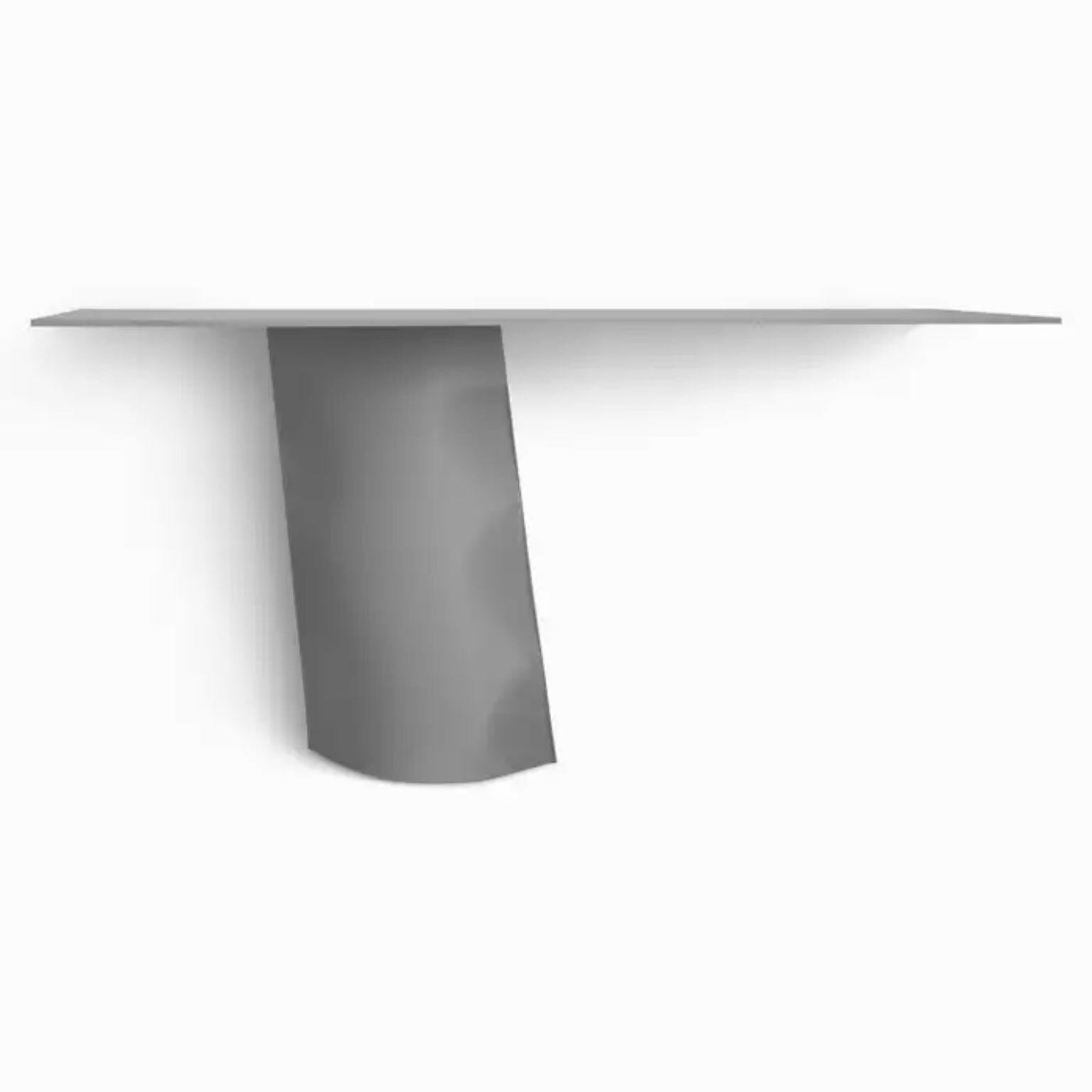 Carbon Steel Parova Console Mono by Zieta
Dimensions: D 43 x W 161 x H 80 cm. 
Material: Carbon steel.

Available in different finishes and materials. Please contact us.

Parova Console is a new object in the Parova series, which is distinguished by