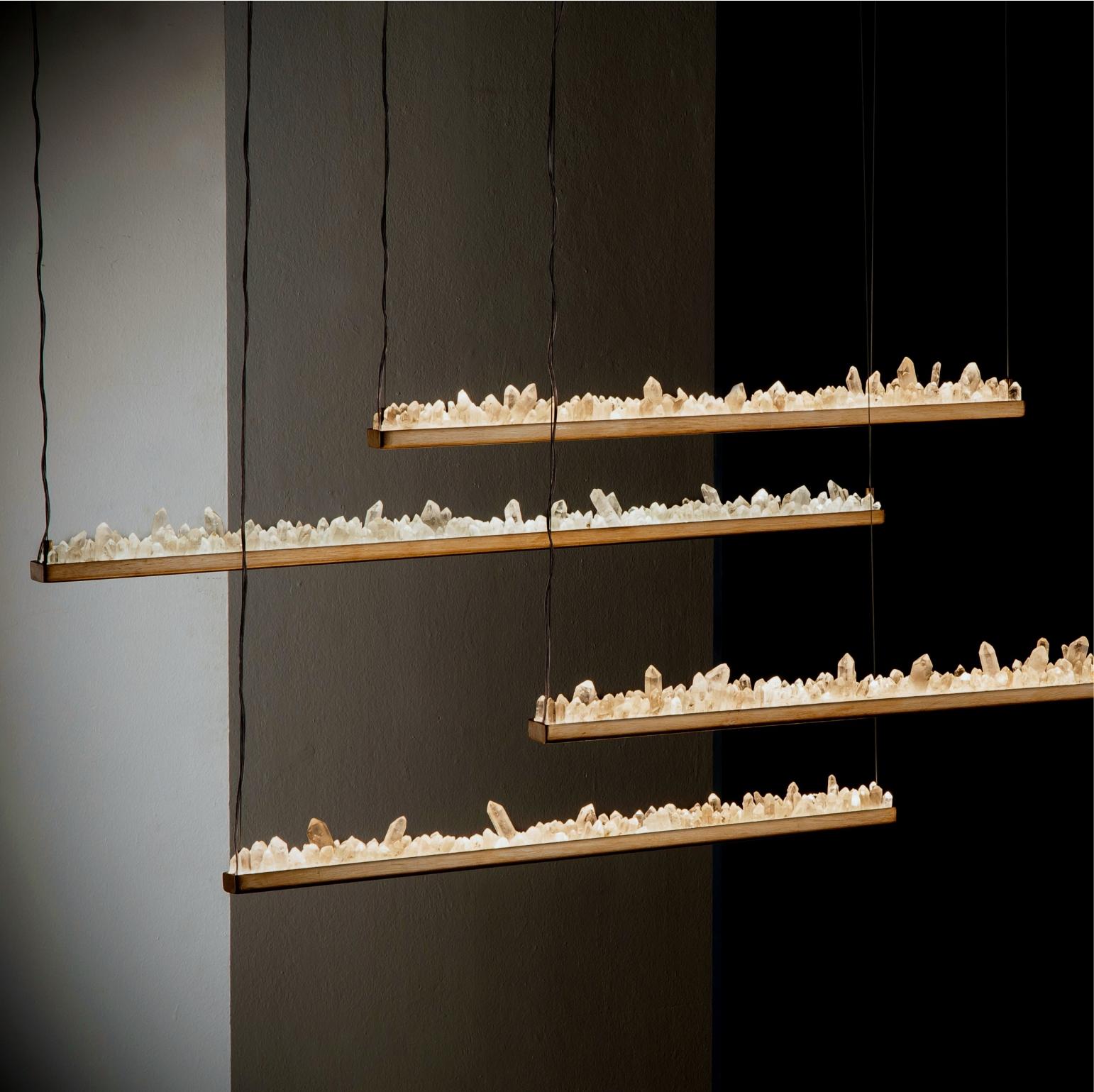 Art Déco Lampada a sospensione Quartz Horizontal 120 di Aver in vendita