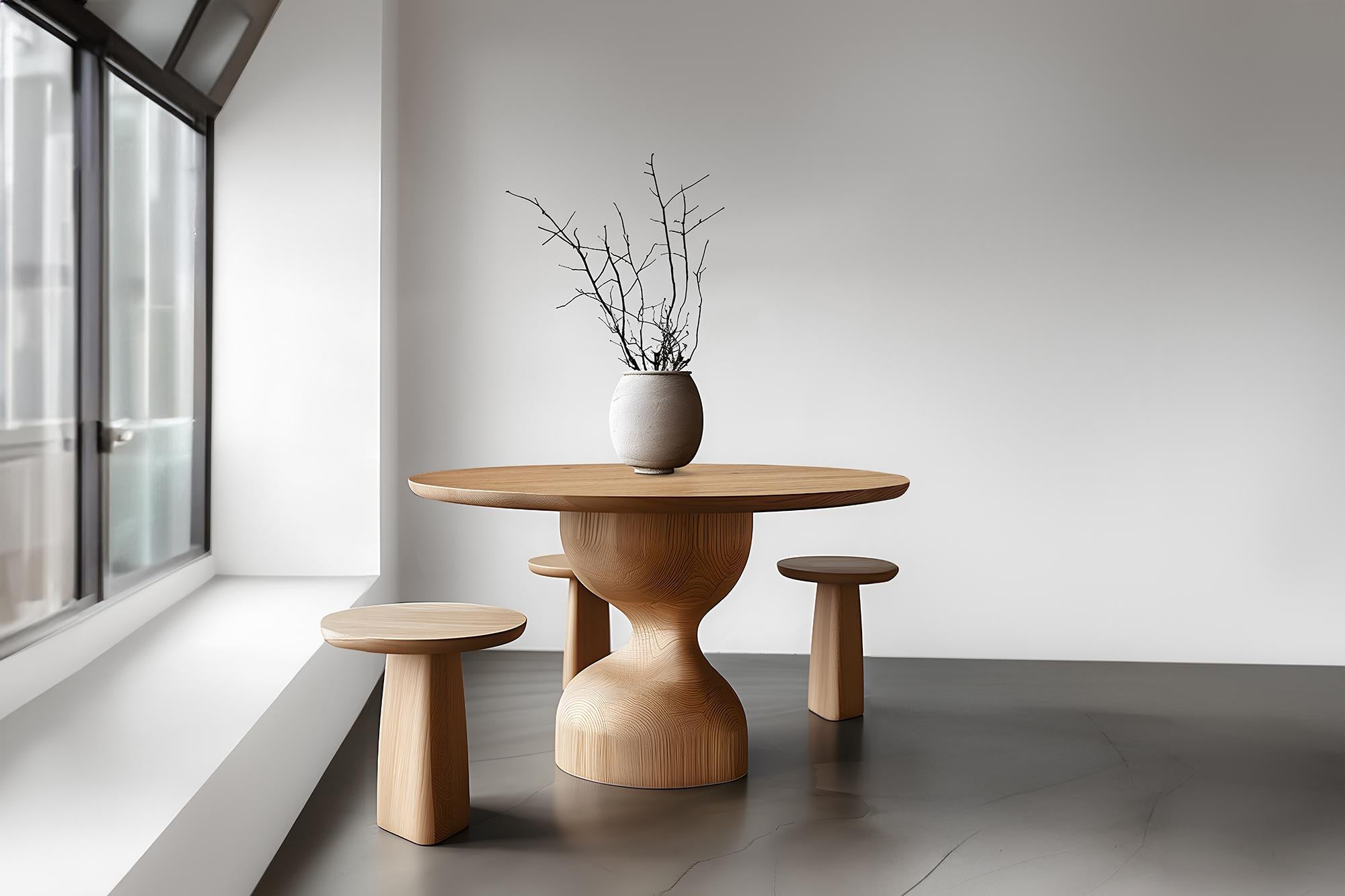 Modern Card and Tea Tables No20, Elegance in Wood by Socle Series NONO For Sale