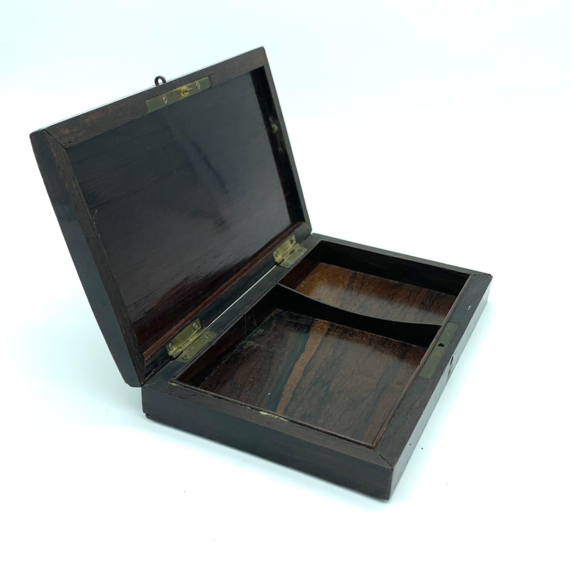 Card Box in Rosewood Marquetry Mid 19th Century 6