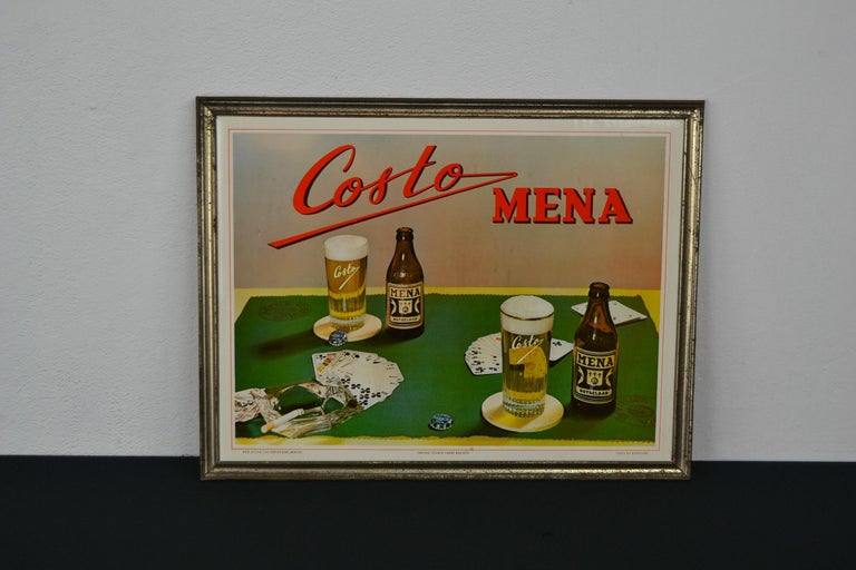 Card Game Wall Decoration Sign, 1961 For Sale 11