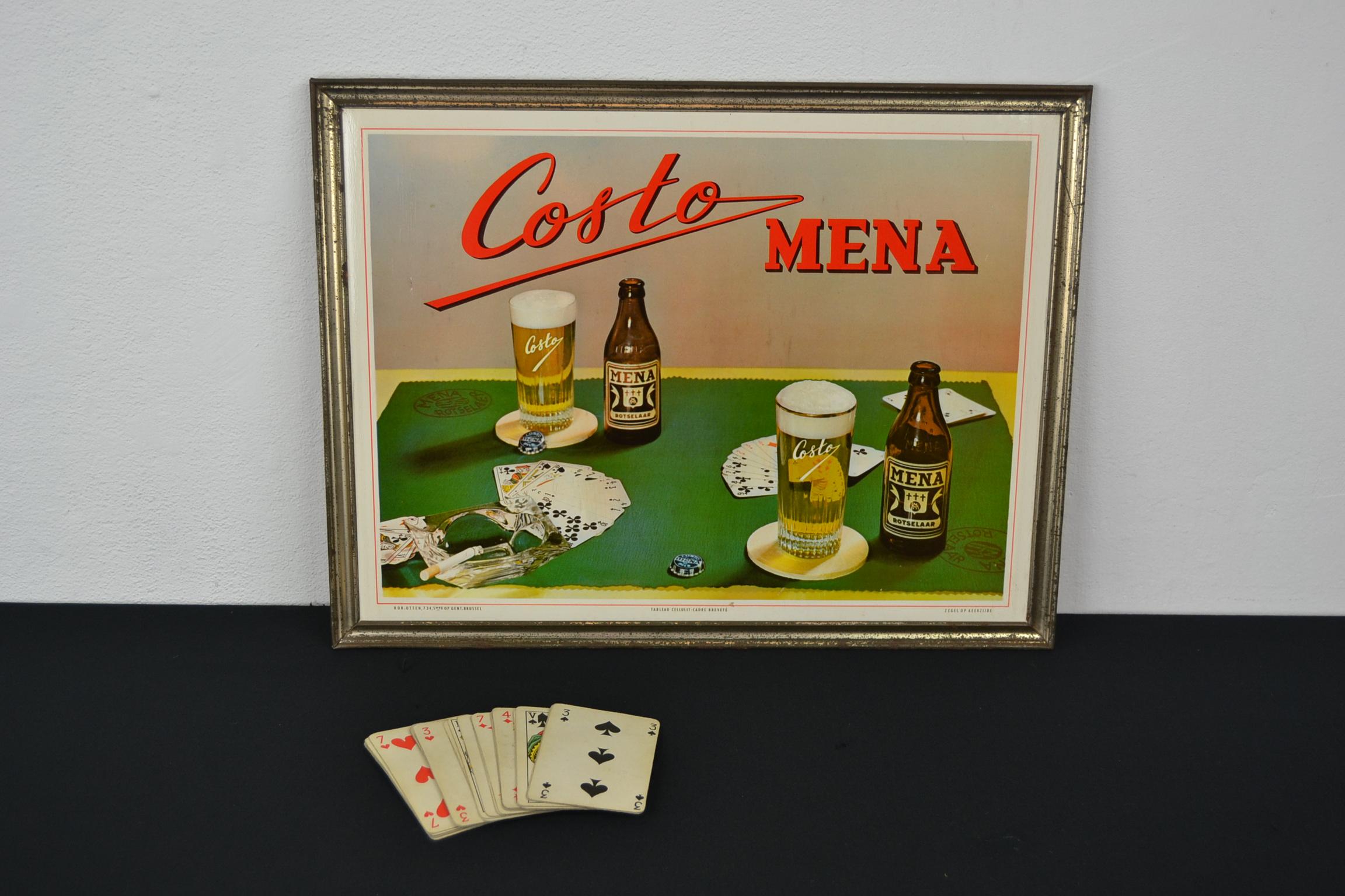 Card Game Wall Decoration Sign, 1961 For Sale 11