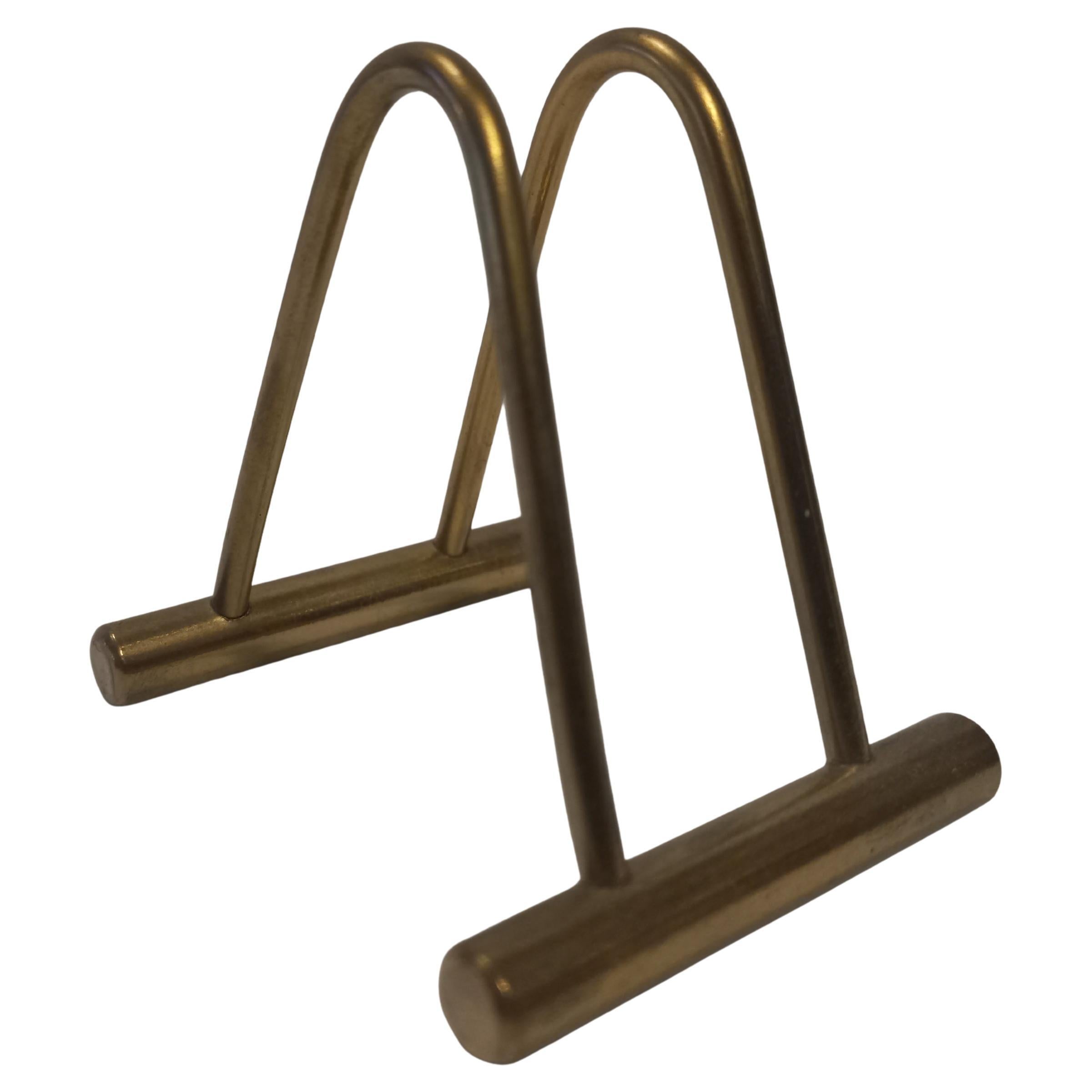 Kartenhalter aus Messing, Carl Auböck, Österreich 1950.