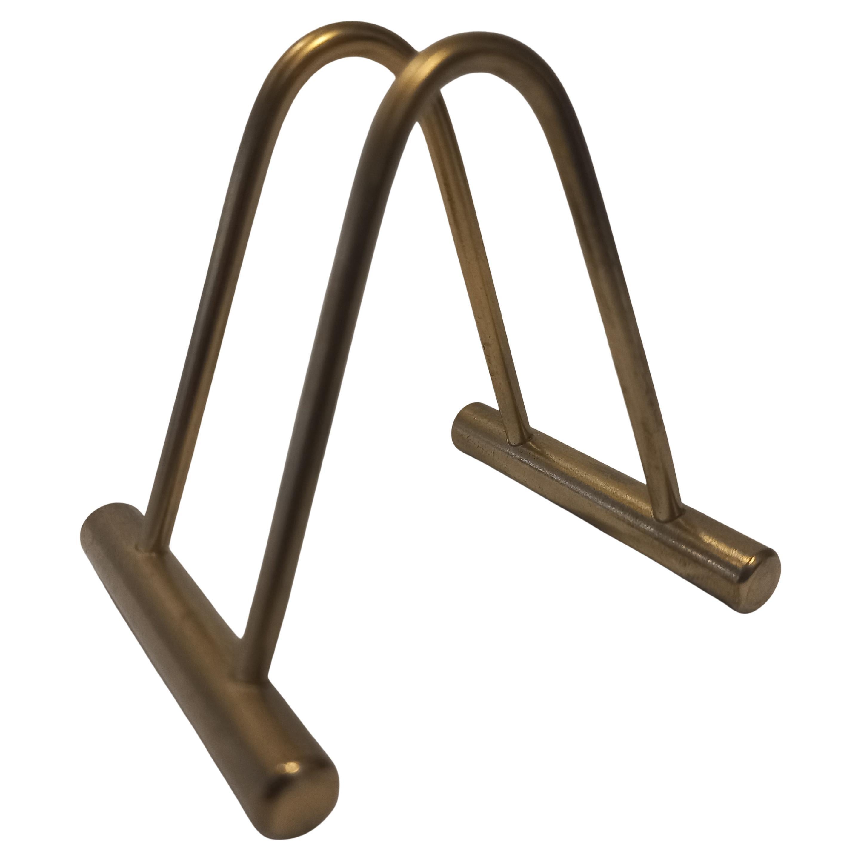 Kartenhalter aus Messing, Carl Auböck, Österreich 1950.
Strohuntersetzer Durchmesser 8 cm