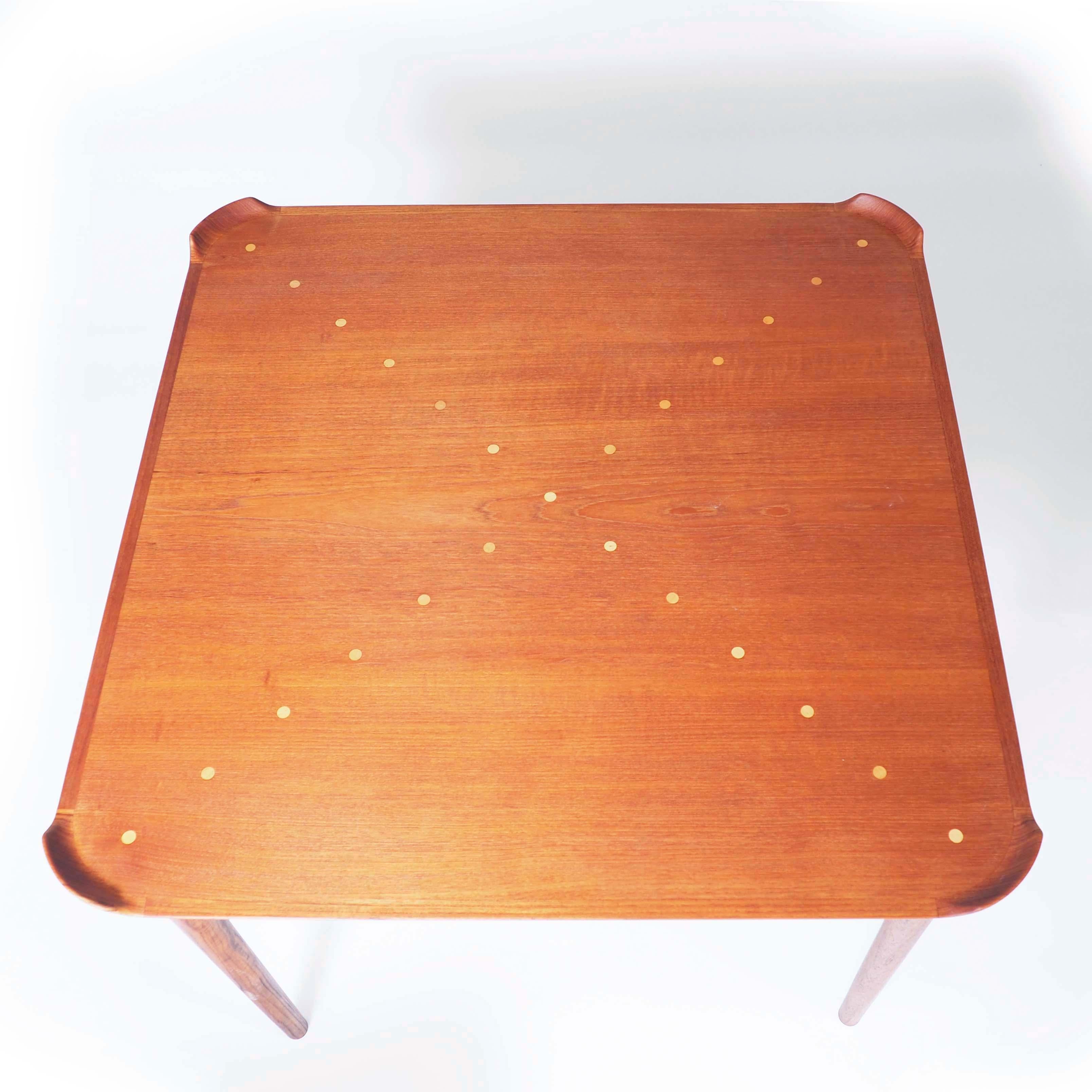 Card Table in Teak by Finn Juhl for Niels Vodder For Sale 1