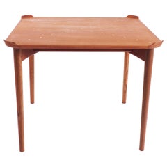 Retro Card Table in Teak by Finn Juhl for Niels Vodder