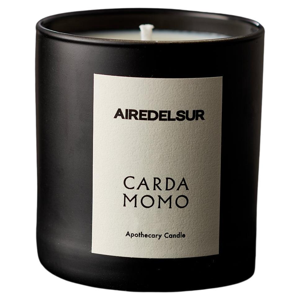 Cardamomo, Scented-Kerzenleuchter aus schwarzem Glas 